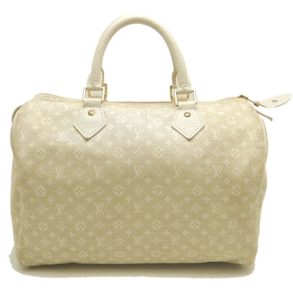 LOUIS VUITTON Monogram Mini Lin Speedy 30 M95319 Handbag, Dune, Women's 254134